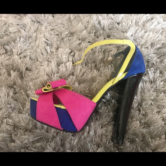 JustFab Shoes - Open toe ankle strap high heeled women’s shoes